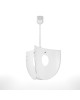 Φωτιστικό Κρεμαστό Chios Μονόφωτο Λευκό (PP-PVC) Ε27 58x58x80cm