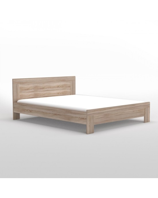 Κρεβάτι Solo Διπλό Με Τάβλες Sonoma 160x200cm