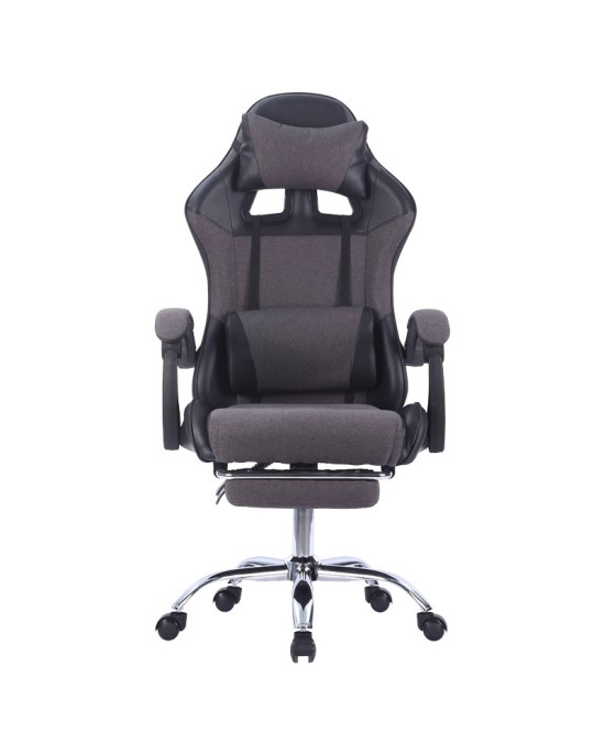 Καρέκλα γραφείου Winner gaming PVC-ύφασμα μαύρο