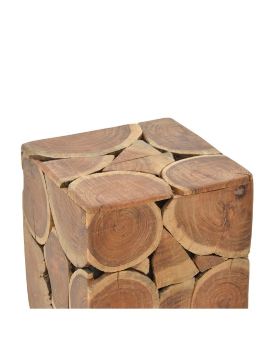 Σκαμπό Jaret μασίφ ξύλο ακακίας φυσικό 36x36x53εκ