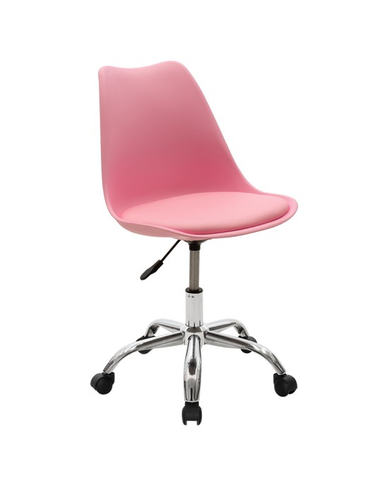 Καρέκλα γραφείου εργασίας Gaston II PP-PU ροζ