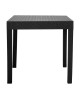 Τραπέζι Gabi PP χρώμα μαύρο 80x80x77εκ