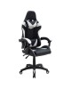 Καρέκλα γραφείου gaming Leoni PU μαύρο-λευκό