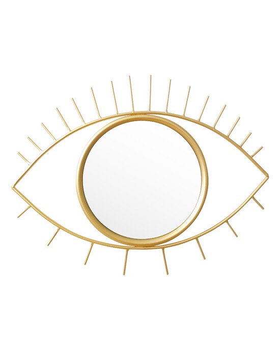 Καθρέπτης Eye χρυσό 46x2x26εκ