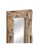 Καθρέπτης Areli μασίφ ξύλο φυσικό 60x6x120εκ