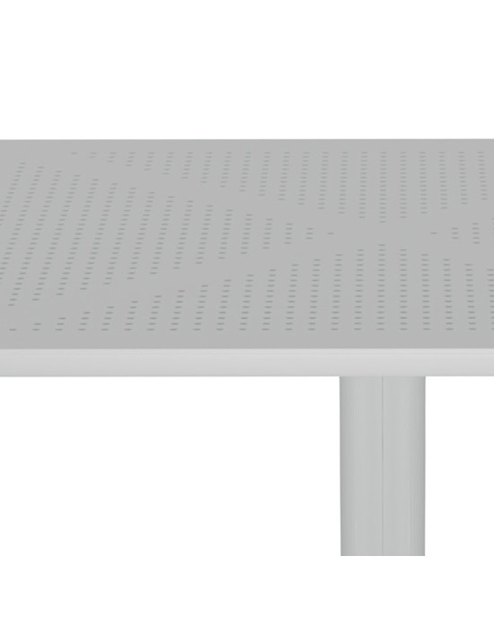 Τραπέζι Groovy PP λευκό 80x80x74.5εκ