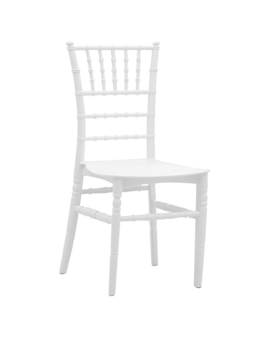 Καρέκλα catering Tiffany PP λευκό 40x45x90εκ