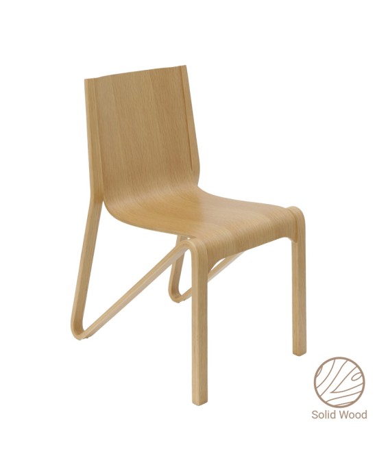 Καρέκλα Artur φυσικό δρυς ξύλο 45x55x79εκ